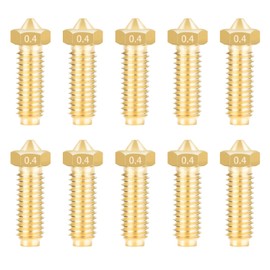 IdeaFormer Brass Cobra 2 Nozzles 0.4 mm, Brass Extruder Hotend Nozzle for Anycubic Kobra 2, Kobra 2 Pro, Kobra 2 Neo, Kobra 2 Plus, Kobra 2 Max 3D Printer Nozzle Nozzles Set of 10