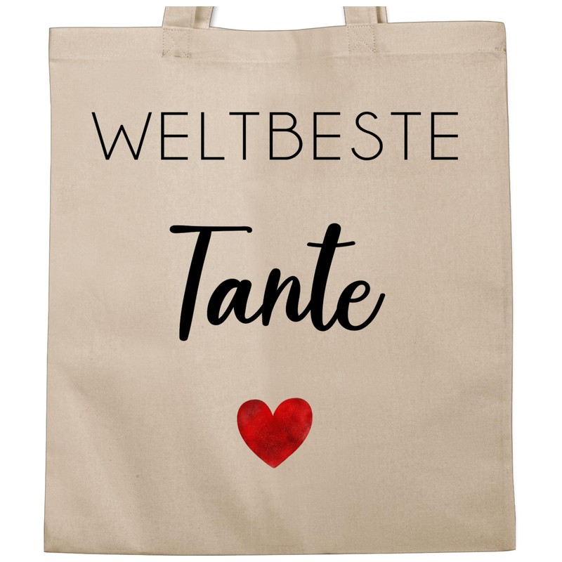 Shirtracer - Cotton Bag - Bags - Weltbeste Tante |