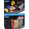Car Rear Cargo Net, Adjustable Elastic Storage Organizer Net, Trunk