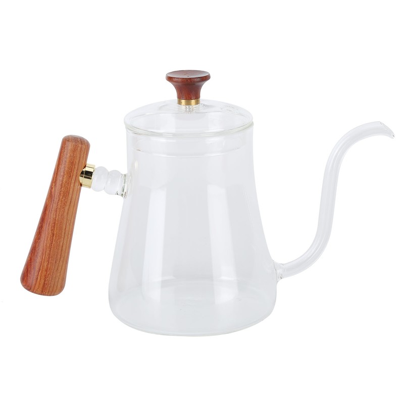 Coffee Kettle Pour Over High Borosilicate Glass Heat Resistant Round