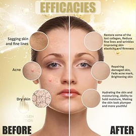 YMEYFAN Mascarilla Facial Profesional De Gelatina, Mascarilla Facial De Colágeno En Polvo, Hidratante Profunda, Ideal Para El Cuidado De La Piel...   