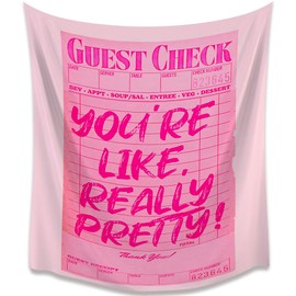 Pink Preppy Room Decor Aesthetic Tapestry Art Wall,Positive Affirmations Wall Decor Art Tapestry Wall Hanging Trendy Living Room Wall Decor Tapestry 40"x60"