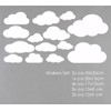 MacDecal.de Clouds Set of 16 Large Cloud Wall Stickers, Wall