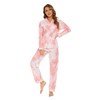 GLOBAL Women Cotton Pajamas Long Sleeve PJs Button Down Sleepwear