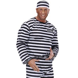 W WIDMANN MILANO Party Fashion 1905M Prisoner Chain in Metal Look, Crook, Outbreaker, Costume, Accessory, Carnival, Theme Party
