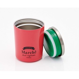 Skater LJFV3 Thermal Insulated Soup Jar, Soup Pot, Lunch Jar, Marche, Tomato, 10.1 fl oz (300 ml)