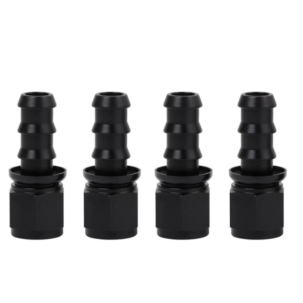 LokoCar 8AN Push Lock Hose Fitting Straight Fits ID 1/2"