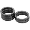 X AUTOHAUX 5pcs Headset Spacer Matte Black Fit 1 1/8