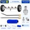 2-in-1 Undercarriage Pressure Washer Kit with Extension Wands – 4000