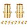 10PCS Foskan PEX-A Expansion Fittings,1"PEX A x3/4"Female Sweat Adapter