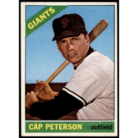 1966 Topps # 349 Cap Peterson San Francisco Giants (Baseball Card) VG/EX Giants