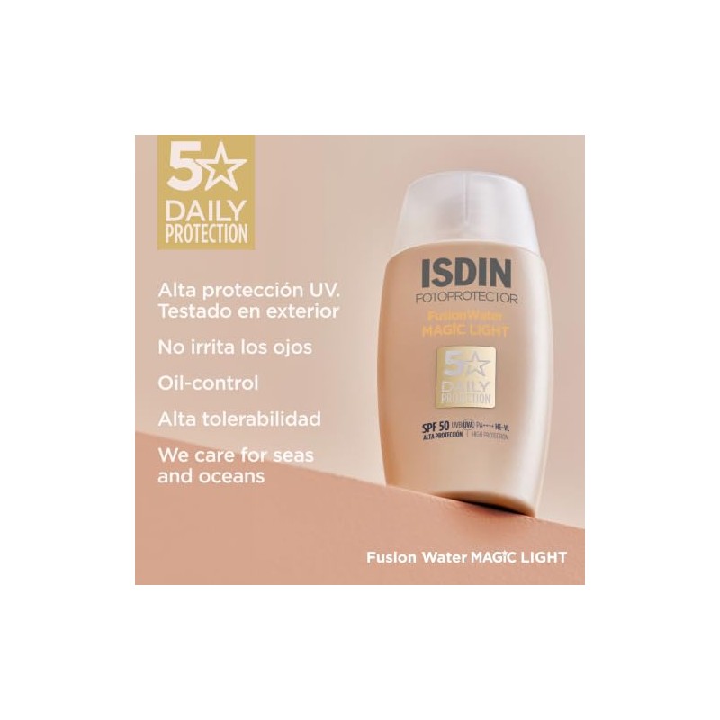 ISDIN Fotoprotector Fusion Water Color Light SPF 50, Protector Solar