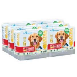 Paw Inspired 28”x30” Extra Large Puppy Pads, XL Dog Pee Pads with Adhesive Strips, Potty Training Pads in Bulk (300 Count)