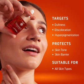 INDULGEO ESSENTIALS Vitamin C Glow Essence 20 Ml Safe, Paraben - Sulphate Free, Jojoba Oil, Sugarcane Squalane, Bearberry Extract