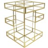 360 Degree Rotation Makeup Organizer Antique Countertop Cosmetic Storage Box
