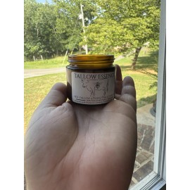 Homemade Organic Grass Fed Beef Tallow and Honey Balm for Face Natural Moisturizer