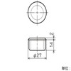 Yasaki Chemical Φ28 Erector Plastic Joint Cap J-110 S BL