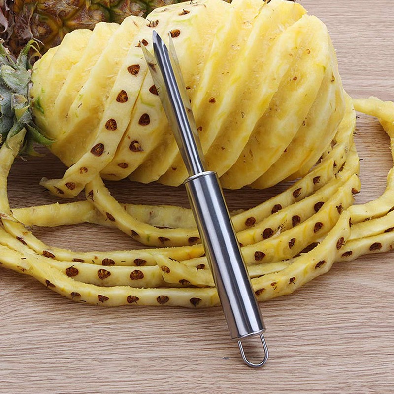 SimpleLife W Shape Stainless Steel Pineapple Eye Peeler Remover 18.5cmx2cm