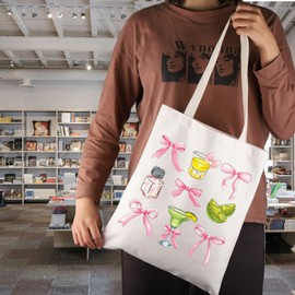 JNIAP Tequila Lime and Sunshine Gift Cinco De Mayo Coquette Tote Bag Margarita Cocktail Gift (Tequila Lime and Sunshine Tote Bag)