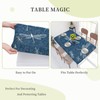 YBAOFU Rectangle Tablecloth Waterproof Elastic Fitted Table Covers, Tablecloths for