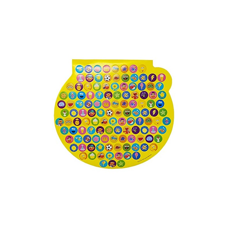 Sesame Street Shaped Sticker Book, Over 300 Stickers, 4 Sheets,