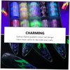 Baluue 10rolls Holographic Flame Nail Art Stickers DIY Manicure Sticker