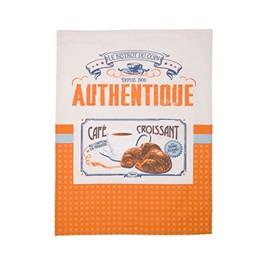 Natives 512680 Colourful Café Croissant Design Tea Towel, 50 x 70 x 2cm