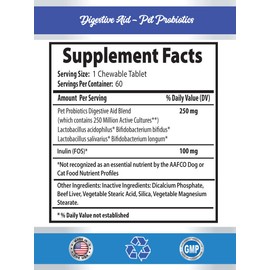 Chewable Tablet dog digestive pills - DOG DIGESTIVE AID 2B - beef liver treats