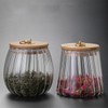 TINGJUNN Glass Coffee and Tea Jar, Airtight Glass Jar ,
