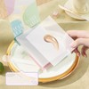 2pcs Liquid Foundation Palette Paper Disposable Makeup Coloring Paper with