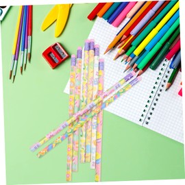 Operitacx 50pcs Easter Novelty Pencils Pack Multi Color Patterns Easter Kids Writing Pencils Set
