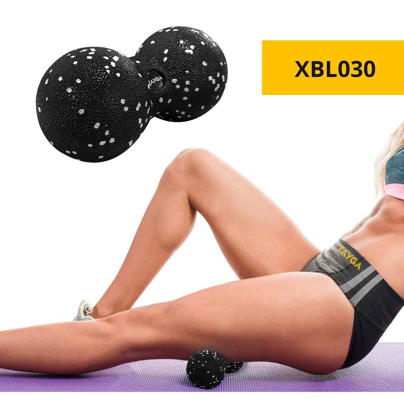 Tayga pelota doble yoga terapia para masaje tipo cacahuate