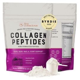 Live Conscious Collagen Peptide Type Collagen Powder Nutritional Supplement for Skin, Hair, Nails, and Joints 220g / Live Conscious 콜라겐 펩타이드 타입 콜라겐 파우더 피부 머리카락 손톱 관절 영양 보충제 220g