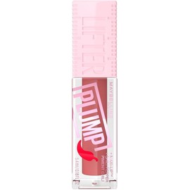 Maybelline Lifter Plump Brillo Labial Voluminizador, Maquillaje para Labios con Efecto Relleno Instantáneo, Fórmula con Chile y Maxi-Lip, Acabado Brillante, Tono Peach Fever, 5.4 ml