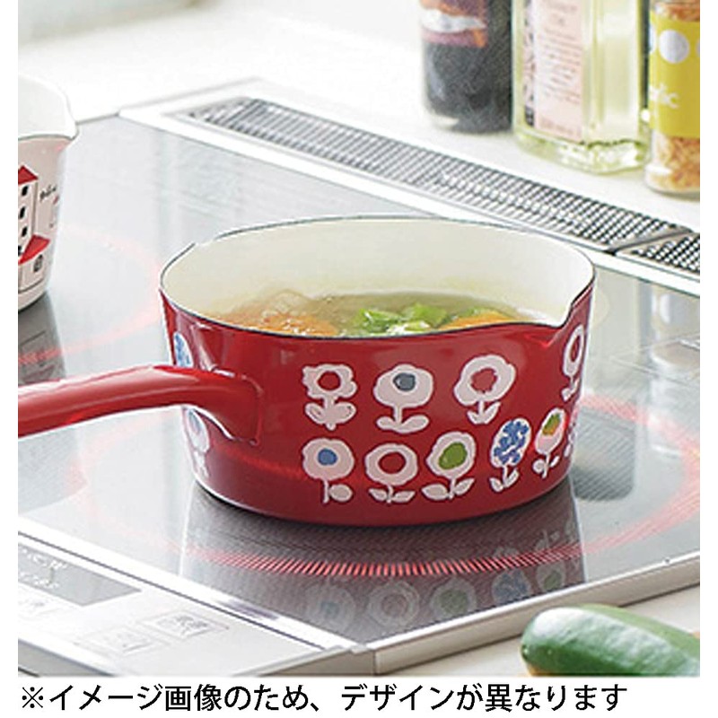 Plune YJM-105 Milk Pan, 5.9 inches (15 cm), Monotone Dog,