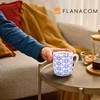 Flanacom Set of 4 Boho Coffee Cups, Large Oriental Design
