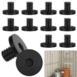 Innconee 10 Pcs Replacement Bolt Compatible with Suncast Storage Sheds Replacement Screws Accessory Bolt Shed Hardware for Storage Sheds, Black PETG (Screwdriver is Not Included)