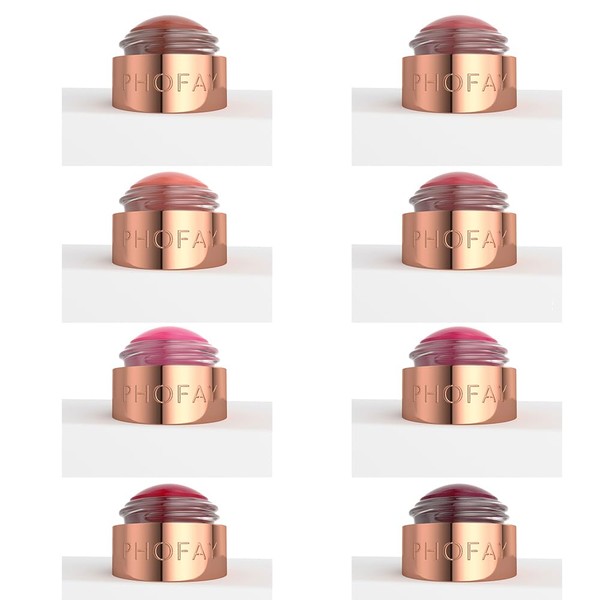 PHOFAY Mousse Blush Cream Set-8 Rich Shades, Soft Silky Texture,