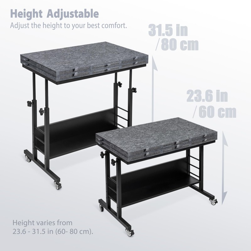 Tektalk 2000 Piece Foldable Felt Jigsaw Puzzle Board with Height