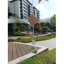 Pet Memorial Suncatcher for Loss of Dog/Cat:Rainbow Prism Sympathy Gift, Crystal Rainbow Maker with Engraved Paw Print, Sympathy Gift for Loss of Pet, Garden & Window Hanging Keepsake