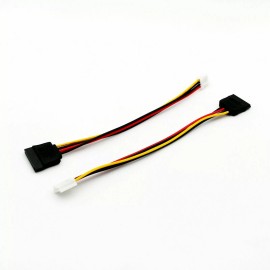 Unbranded Mini 4pin Floppy FDD Female (SP4) to SATA 15pin Female Power Adapter Cable