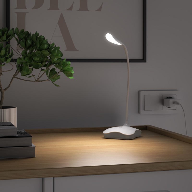 CSL - LED Schreibtischlampe Leselampe dimmbar – 3 Lichtmodi –