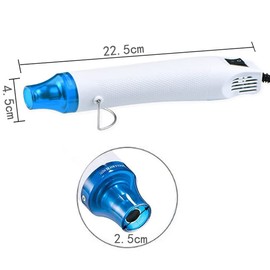 Kimlonton Embossing Heater, Mini Heat Gun, Small, Lightweight, Hot Air Machine, 300W, Rapid Heating to 622°F (200°C), Resin Tool, DIY Crafts, Heat Shrink Forming, Repair, Heat Treatment, Drying Clay, Stripping, Painting, and Stripping