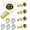 Boltigen 1/2" PEX Swivel Elbow Faucet Connector (5-Pack) with 1/2"