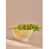 RICE BY RICE Yellow Sunny Days Print Bowl