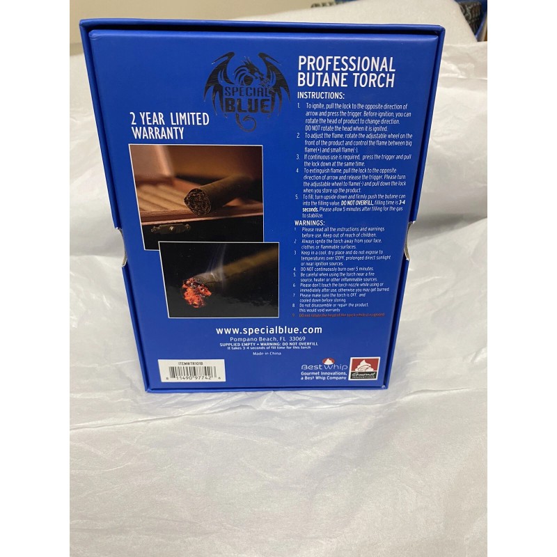Special Blue Transformer Refillable Butane Torch | Lightweight
