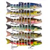 MKNZOME 6 PCS Multi-Jointed Fishing Lures, Lifelike Slow Sinking Bass
