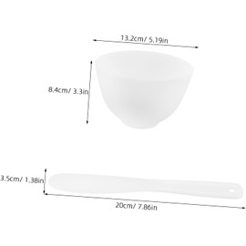 1 juego Tazón Mezclador para Mascarillas Faciales de Silicona con Espátula Herramienta de para Uso Casa y Salón Incluye Tazón Grande y Espátula para Mascarillas DIY