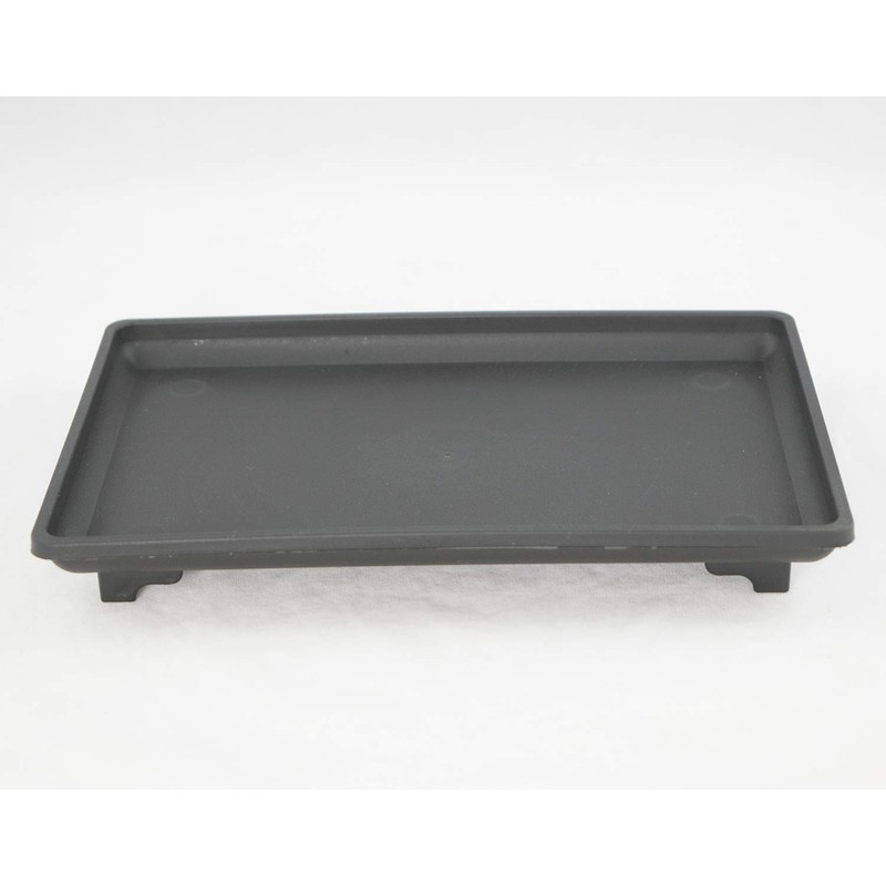 2 Rectangular Black Plastic Humidity/Drip Tray for Bonsai Tree and