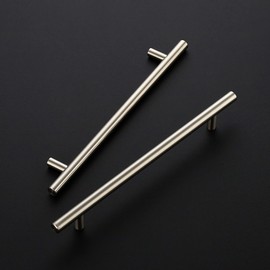 Ravinte 10 Pack 10 Inch Cabinet Handles Brushed Nickel Stainless Steel Cabinet Handles Kitchen Cupboard Pulls 7-1/2" Hole Center